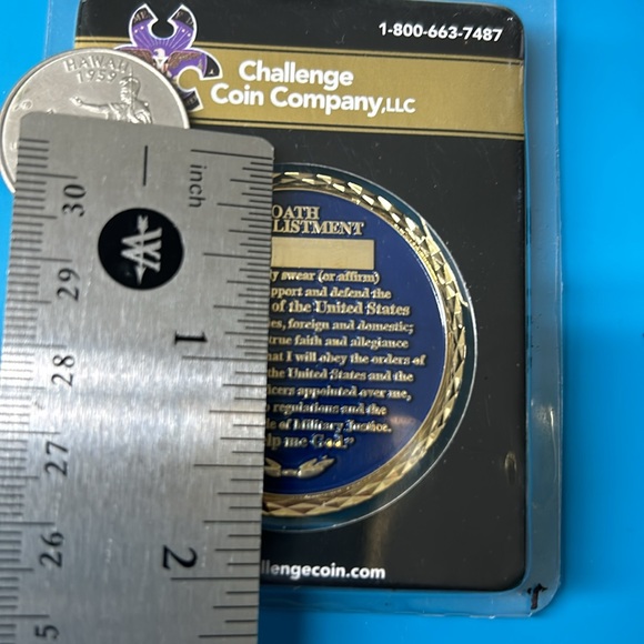 🖤US NAVY OATH OF ENLISTMENT COIN - Picture 4 of 4